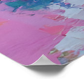 Vrouw die Abstracte Kleuren Schreeuwt Expressief A Poster (Hoek)