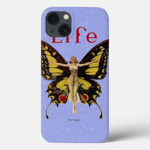Vrouw die als vlinder vliegt illustratie iPhone 13 hoesje