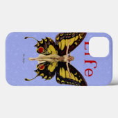 Vrouw die als vlinder vliegt illustratie Case-Mate iPhone case (Achterkant (horizontaal))