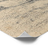 Vrouw die bloemen  schets verzamelt, poster (Hoek)