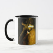 Vrouw die Cello speelt Mok (Links)