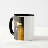 Vrouw die Cello speelt Mok (Voorkant links)