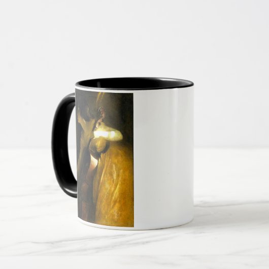 Vrouw die Cello speelt Mok (Voorkant links)