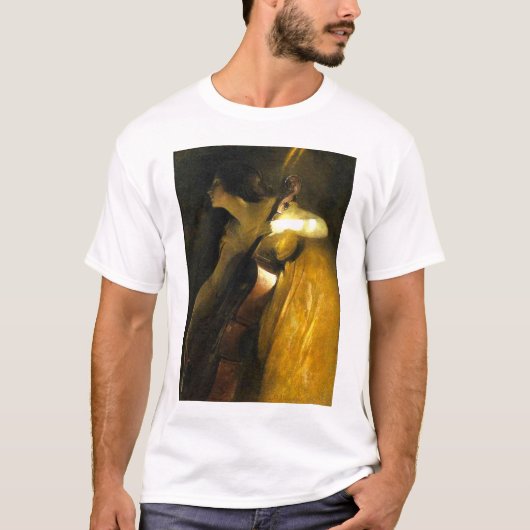Vrouw die Cello speelt T-shirt (Voorkant)