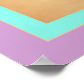 Vrouw die Chrysanthema's speelt ~  Japans Poster (Hoek)