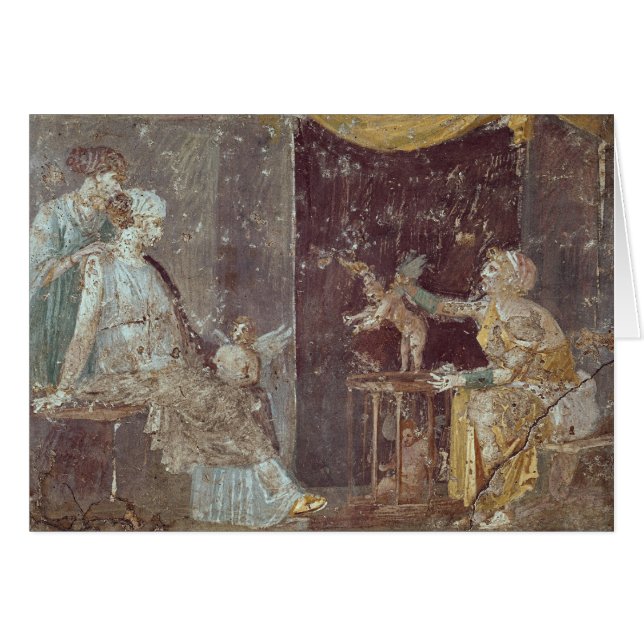 Vrouw die Cupids verkoopt, uit Stabiae (Voorkant Horizontaal)