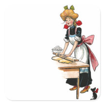  vrouw die deeg rollen