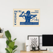 Vrouw die doucht Matchbox-kunstprint, Tsjechische Poster (Thuiskantoor)