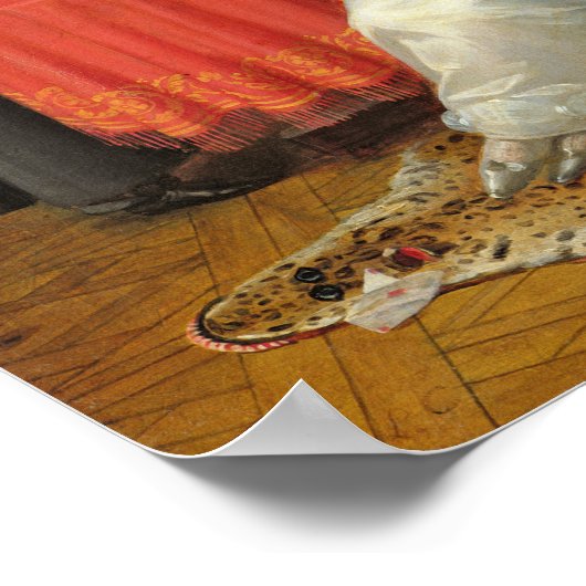 Vrouw die een brief schrijft poster (Hoek)