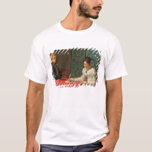 Vrouw die een brief schrijft t-shirt