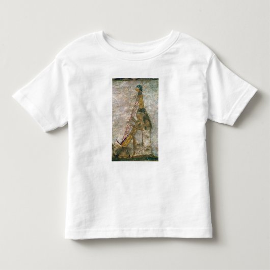 Vrouw die een gebogen harp speelt kinder shirts (Voorkant)