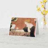 Vrouw die een Roos houdt, Maurice Denis Kaart (Gele Bloem)