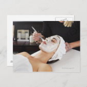 Vrouw die een speciale behandeling krijgt. briefkaart (Voorkant / Achterkant)