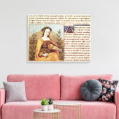 Vrouw die een viool speelt canvas afdruk (Insitu (Woonkamer))