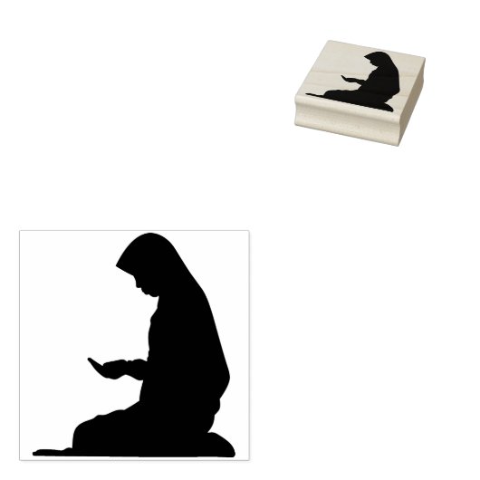 vrouw die gebeeststempel aanbiedt rubberstempel (Gestempeld)