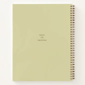 Vrouw die geniet van een koffie-drink notitieboek (Achterkant)