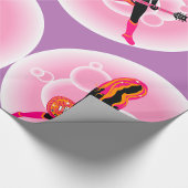 Vrouw die gitaar speelt cadeaupapier