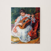 Vrouw die gitaar speelt door Pierre Renoir Legpuzzel (Verticaal)