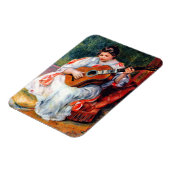 Vrouw die gitaar speelt door Pierre Renoir Magneet (Linkerzijde)