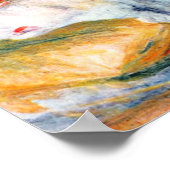 Vrouw die gitaar speelt door Pierre Renoir Poster (Hoek)