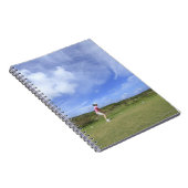 Vrouw die golf speelt notitieboek (Rechterzijde)