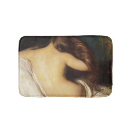Vrouw die haar drogen (door Joseph DeCamp) Badmat