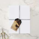 Vrouw die haar drogen (door Joseph DeCamp) Cadeaulabel (Met Touw)