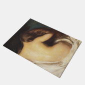 Vrouw die haar drogen (door Joseph DeCamp) Deurmat (Schuin)