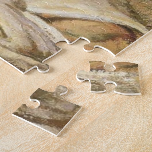 Vrouw die haar drogen (door Joseph DeCamp) Legpuzzel (Zijkant)