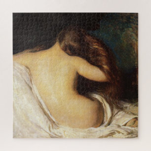 Vrouw die haar drogen (door Joseph DeCamp) Legpuzzel