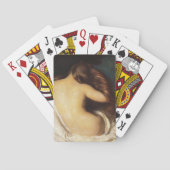 Vrouw die haar drogen (door Joseph DeCamp) Pokerkaarten (Achterkant)