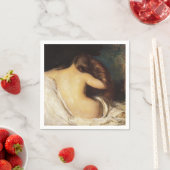 Vrouw die haar drogen (door Joseph DeCamp) Servet (Insitu)