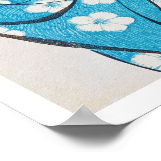 Vrouw die haar haar haar haar komt, Goyō Hashiguch Poster (Hoek)