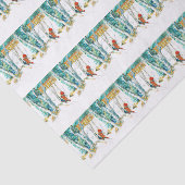 Vrouw die haar huid aansnijdt tissuepapier (Detail)