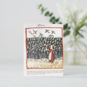 Vrouw die haar oogst van Millet beschermt Briefkaart (Staand voorkant)