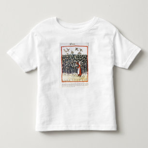 Vrouw die haar oogst van Millet beschermt Kinder Shirts