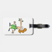 Vrouw die het leven heeft verkocht bagagelabel (Achterkant horizontaal)