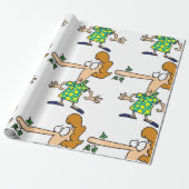 Vrouw die het leven heeft verkocht cadeaupapier (Uitgerold)