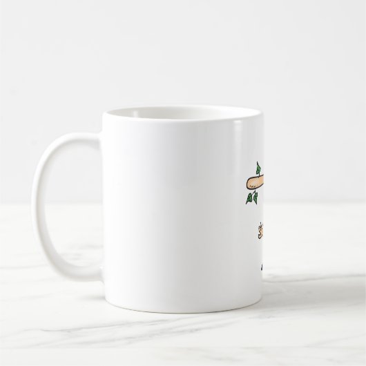 Vrouw die het leven heeft verkocht koffiemok (Links)