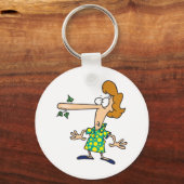 Vrouw die het leven heeft verkocht sleutelhanger (Voorkant)