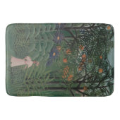 Vrouw die in een exotisch bos loopt, Henri Roussea Badmat (Voorkant)