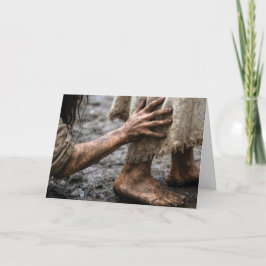 Vrouw die Jezus bereikt Kaart
