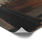  vrouw die licht leest Academia Art Poster (Hoek)