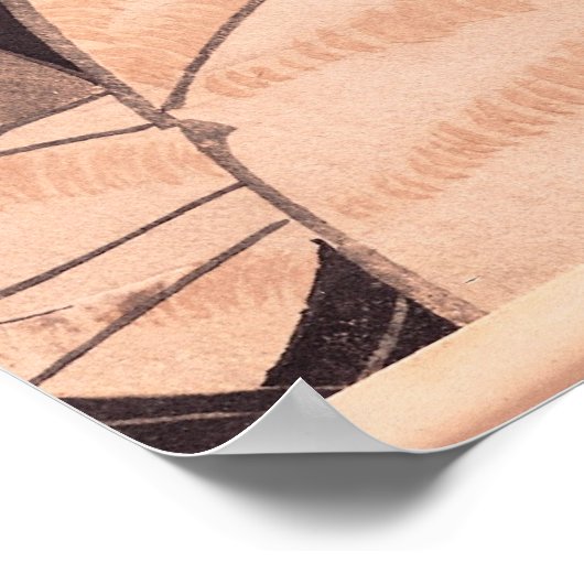 Vrouw die make-up maakt poster (Hoek)