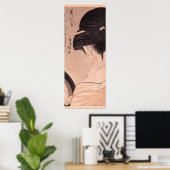 Vrouw die make-up maakt poster (Thuiskantoor)