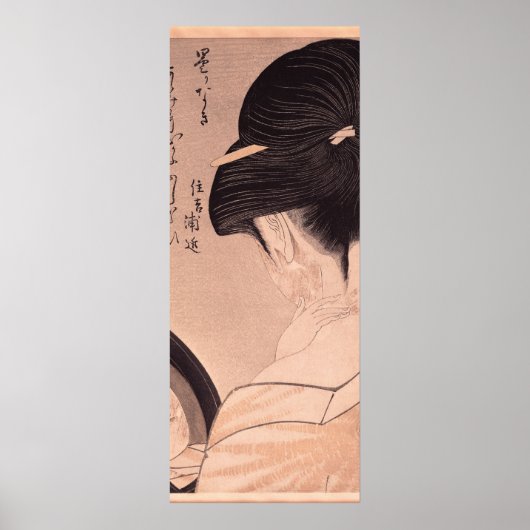 Vrouw die make-up maakt poster (Voorkant)