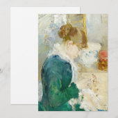 vrouw die naait | Berthe Morisot (Voorkant / Achterkant)