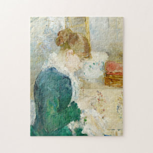 vrouw die naait   Berthe Morisot Legpuzzel
