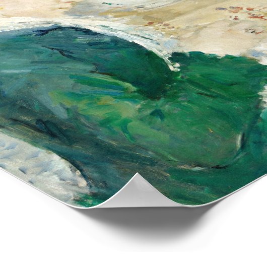 vrouw die naait | Berthe Morisot Poster (Hoek)