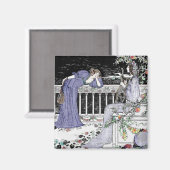 Vrouw die naar haar vriend zingt magneet (Voorkant / Achterkant)